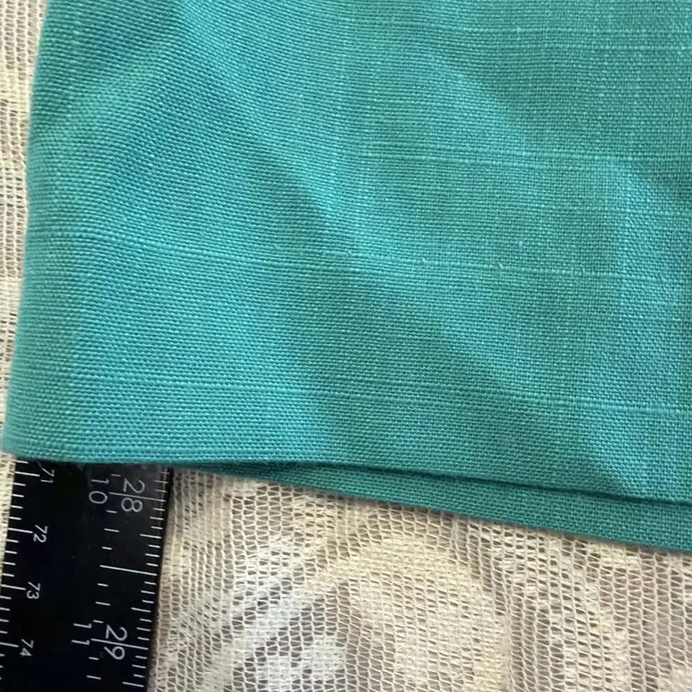 Vintage Tan Jay Green Knee Length Skirt Kick Pleat Garden Party Spring 14-26/28